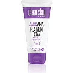 تصویر کرم درمانگر AHA برطرف‌کننده لک های پوستی پوستهای مستعد آکنه Avon CLEARSKIN BLEMISH CLEARING AHA TREATMENT AVON