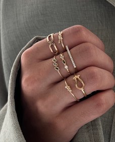 تصویر انگشتر گره ظریف 