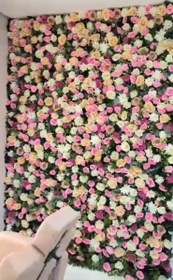 تصویر دیوار گل مصنوعی 