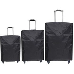 تصویر کاور چمدان پلی استر مشکی - soft case - مشکی / Suitcase cover