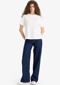 تصویر تیشرت زنانه سفید دفکتو 