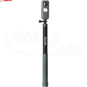 تصویر مونوپاد 3 متری کربن و محوشونده ورژن 3 تلسین TELESIN New Design 3m Carbon Fiber Selfie Stick (3.0)