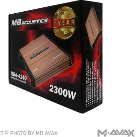 تصویر آمپلی‌ فایر 4 کانال ام‌ بی آکوستیک مدل 4140 MB Acoustics MBA-4140 Amplifier