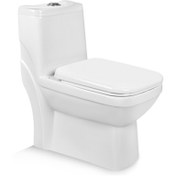 تصویر توالت فرنگی مروارید مدل یاریس درجه 1 ( بیده دار و شیر دار ) 