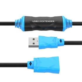 تصویر کابل افزایش طول 30 متری USB2.0 برند کی نت مدل K-CUE20300 K-NET K-CUE20300 Cable Extension USB2.0 30M