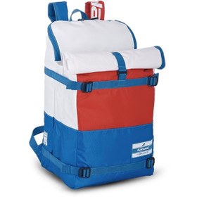 تصویر کوله تنیس بابولات | Backpack 3+3 EVO White/Blue/Red 