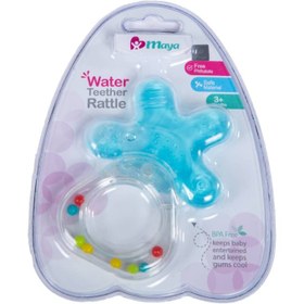 تصویر دندان گیر جغجغه ای مایا مدل آبدار rattle water teether