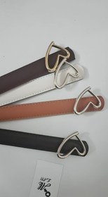 تصویر کمربند چرم قلبی 