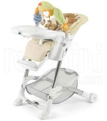 تصویر صندلی غذا خوری بچگانه طرح خرس همراه با آویز برند کم Cam 