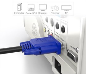 تصویر کابل VGA دیتکس یک و نیم متری Detex VGA Cable 1.5m
