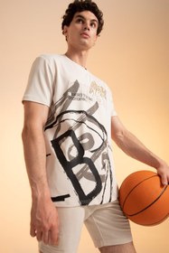 تصویر تیشرت ورزشی مردانه بژ دیفاکتو X8074AZ22HS ا Fit Nba Brooklyn Nets Lisanslı Regular Fit T-shirt Fit Nba Brooklyn Nets Lisanslı Regular Fit T-shirt