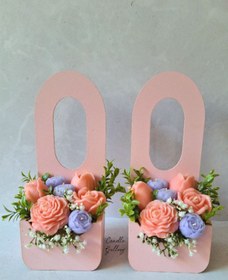 تصویر باکس گل شمعی صورتی 