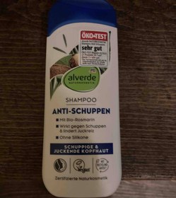 تصویر شامپو ضدشوره ی ارگانیک الورده ،۲۰۰ میل alverde NATURKOSMETIK Shampoo Anti-Schuppen Bio-Paranuss, Bio-Rosmarin, 200 ml