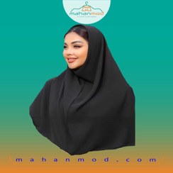 تصویر مقنعه کرپ ساده قواره ۱۰۰ 