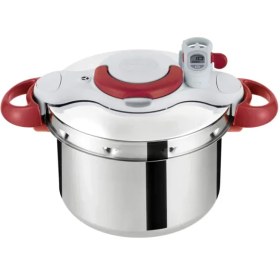 تصویر زودپز 7.5 لیتر Clipso Minut Perfect تفال مدل TEFAL P4624831 Tefal ClipsoMinut Perfect 7.5L Pressure Cooker - P4624831