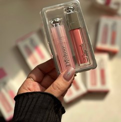 تصویر پک لیپ گلاس و بالم لب طرح دیور - 4 Dior