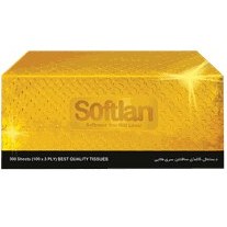 تصویر دستمال کاغذی 100 برگ 3لایه سافتلن بسته 4 عددی + ارزان‌تر با فاکتور رسمی برای مجموعه‌ها 
