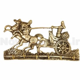 تصویر جاکلیدی برنزی مدل ارابه رومی 