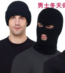 تصویر کلاه فیس تمام مشکی خارجی 