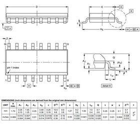 تصویر 74HC595D (TOSHIBA), 8 bit Shift Register IC, SO-16 