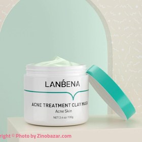 تصویر ماسک ضد جوش خاک رس لانبنا LANBENA Acne Treatment Clay Mask Acne Skin