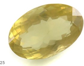 تصویر نگین توپاز زرد درشت خوش رنگ کد 15725 