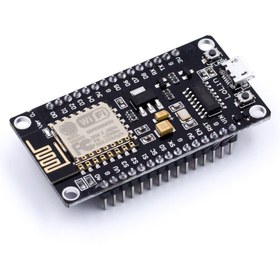 تصویر برد توسعه NodeMCU WIF ESP8266 با مبدل CH340 برد توسعه NodeMCU دارای هسته وای فای ESP8266 و مبدل CH340