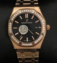 تصویر ساعت زنانه نگین دار اودمارز پیگه - رزگلد Audemars Piguet