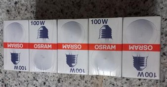 تصویر پک ده تایی لامپ رشته ای آلمانی مارک OSRAM 