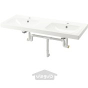 تصویر روشویی 2 تایی با تله آب ایکیا مدل IKEA ORRSJÖN تحویل 29 روزه IKEA ORRSJÖN Double wash-basin with water trap