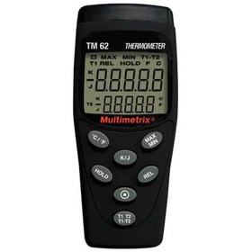 تصویر ترمومتر تماسی مولتی‌متریکس مدل TM62 دو کاناله Multimetrix TM62 double input Contact thermometers