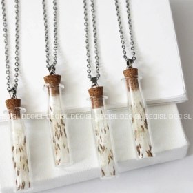 تصویر گردنبند بطری آرزو استوانه 