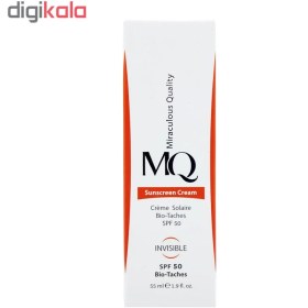 تصویر ضد آفتاب ام کیو ضد لک سبک و زود جذب 