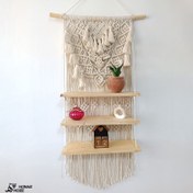 تصویر شلف مکرومه مدل “شمیم”|”macrame shelf “shamim 