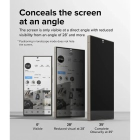 تصویر نانو برچسب حریم شخصی صفحه نمایش Samsung Galaxy S24 Ultra Samsung Galaxy S24 Ultra Privacy Film Hydrogel Screen