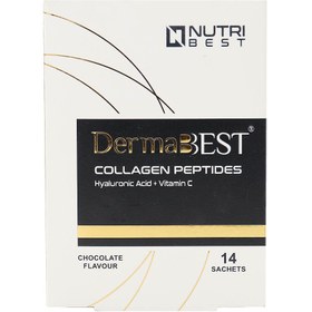 تصویر ساشه درمابست نوتری بست |۱۴ عدد|حفظ سلامت پوست ا Nutri Best DermaBest Collagen Peptides 14 Oral Sachets Nutri Best DermaBest Collagen Peptides 14 Oral Sachets