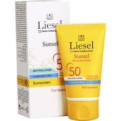 تصویر کرم ضد آفتاب SPF50 مناسب پوست مختلط و نرمال لایسل (بدون رنگ) 