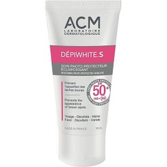 تصویر ضد آفتاب و ضد لک دپی وایت اس ای سی ام acm depiwhite s whitening photo protector SPF50 skincare