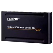 تصویر سوئیچ کی وی ام 2 خروجی اتومات HDMI+USB فرانت مدل FN-K221 ا FARANET FN-K221 HDMI+USB 2 Port Automatic KVM Switch FARANET FN-K221 HDMI+USB 2 Port Automatic KVM Switch