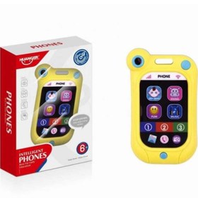 تصویر اسباب بازی مدل موبایل طرح باطری خور لمسی برند هانگر کد 0508 