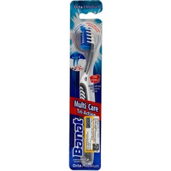 تصویر مسواک متوسط تري اکشن مولتي کر بنات Banat Tri Action Multi Care Toothbrush