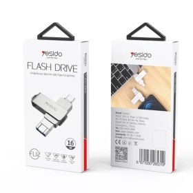 تصویر مبدل و‌ فلش مموری 64 گیگابایت یسیدو مدل YESIDO FL12 64GB Flash Drive 