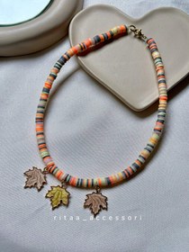 تصویر گردنبند برگ پاییز 