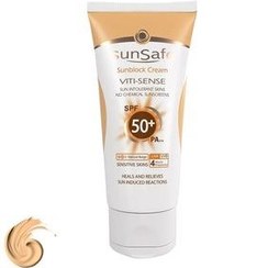 تصویر ضد آفتاب سان سیف مدل سنسی فلوئید 50+ SPF ضد آفتاب صورت برند سان سیف