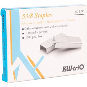 تصویر سوزن منگنه کی دبلیو تریو سایز KW-trio 53/8 KW-trio 53/8 Staples Heavy Duty