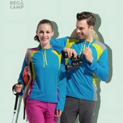 تصویر نیم زیپ کوهنوردی جک ولف اسکین مدل Super Fashion رنگ آبی 