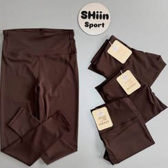 تصویر لگ اسپندکس تک رنگ قهوه‌ای وارداتی - تک رنگ قهوه‌ای / کد محصول ۴۰۹۰۰