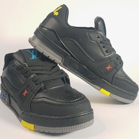 تصویر کفش روزمره مردانه لویی ویتون مشکی Louis Vuitton LV Trainer 