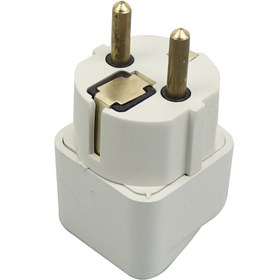 تصویر تبدیل برق 3 به 2 EUROPE Travel Charger Power Adapter Converter