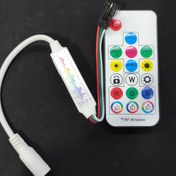 تصویر کنترلر RGB LED آدرس پذیر SP104M موزیکال ریموتی 